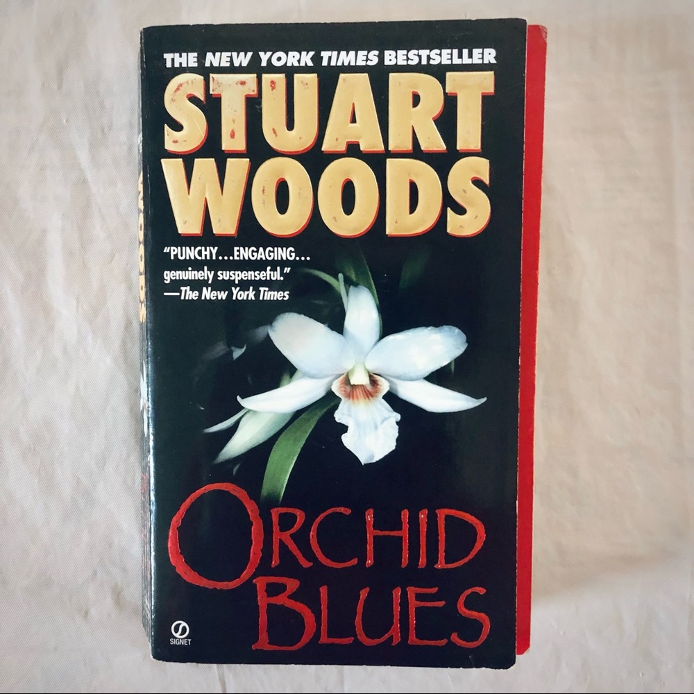 💝 Orchid Blues by Stuart Woods, A Mystery Suspense Mass Produced Paperback Book
